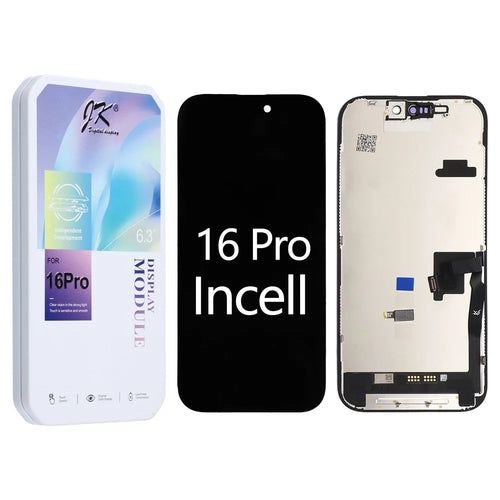 For iPhone 16 Pro Grade C LCD Screen and Digitizer Assembly Part (JK Incell Technology) (without Logo) - 1