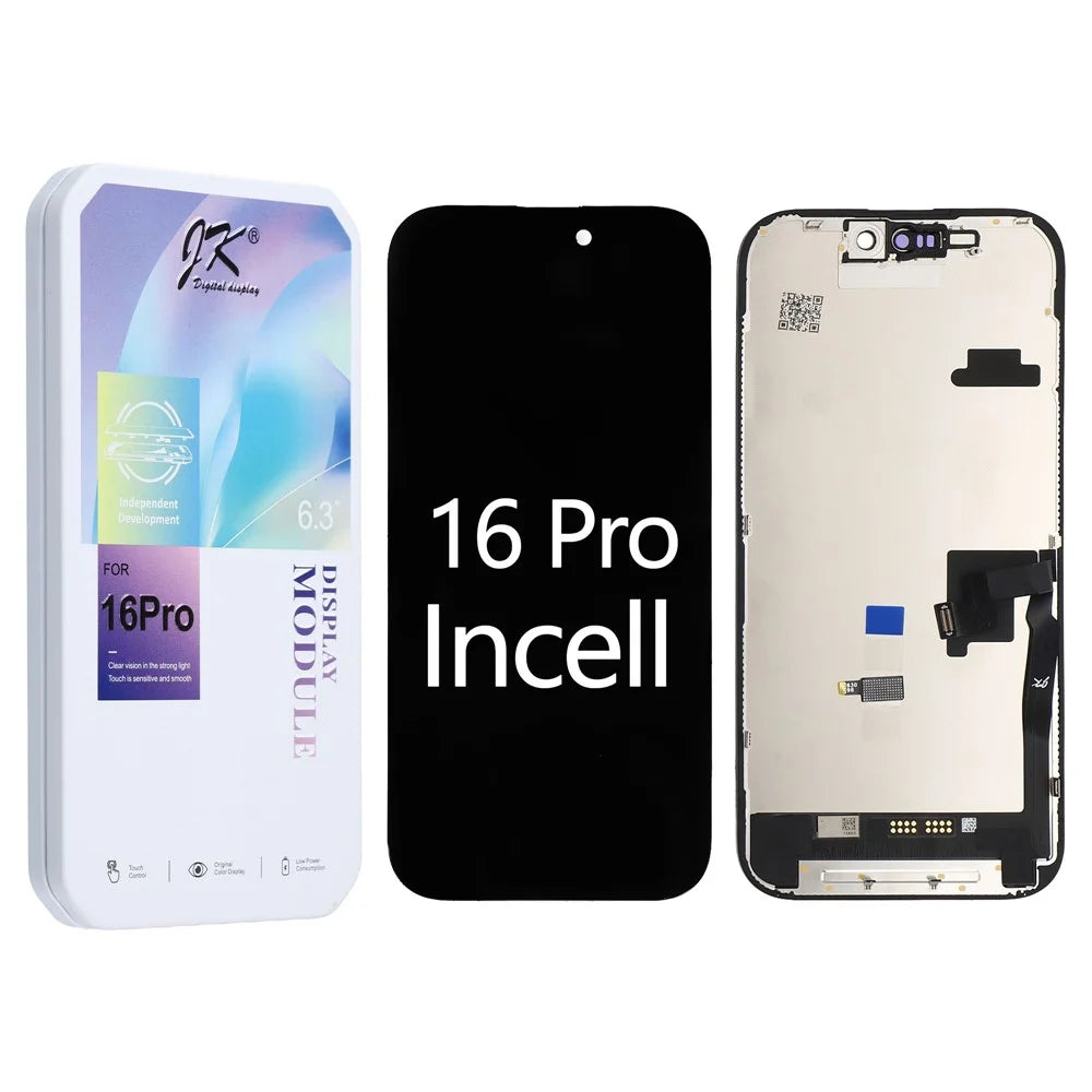 For iPhone 16 Pro Grade C LCD Screen and Digitizer Assembly Part (JK Incell Technology) (without Logo) - 1