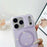 For iPhone 17 Pro Case Little Heart Pattern TPU + PC Protective Phone Cover Compatible with MagSafe - Purple - 6