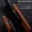 MELKCO For iPhone 17 Magnetic Case Genuine Cow Leather + PC Phone Cover with Metal Keys  /  AI Button - Black - 3