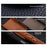 MELKCO For iPhone 17 Magnetic Case Genuine Cow Leather + PC Phone Cover with Metal Keys  /  AI Button - Black - 4