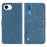 For iPhone 17e / 16e Case Retro PU Leather Wallet Phone Cover with Rotating Card Slots Holder - Blue - 1