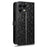For T-Mobile Revvl 8 Pro  /  T Phone 3 Pro Wallet Case Dot Pattern Imprint PU Leather Phone Cover with Wrist Strap - Black - 6