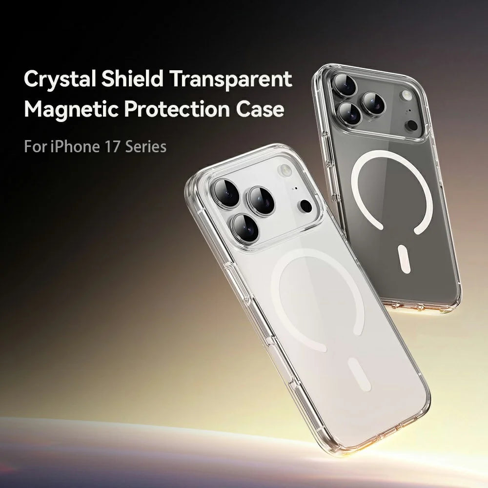 ROCK For iPhone 17 Pro Max Clear Phone Case Compatible with MagSafe PC + TPU Phone Cover - 2