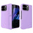 For Google Pixel 10 Pro Fold Case Kickstand Hard PC Phone Cover with Screen Film - Purple - 1