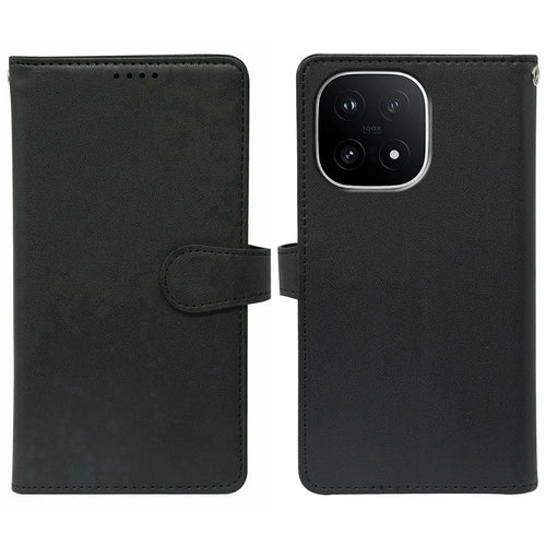 For vivo iQOO 15 5G Case with 9 Card Slots PU Leather Stand Phone Cover - Black - 1