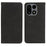 For OnePlus 15 5G Case Strong Magnetic Leather Wallet Phone Cover with Striped Texture - Black - 1
