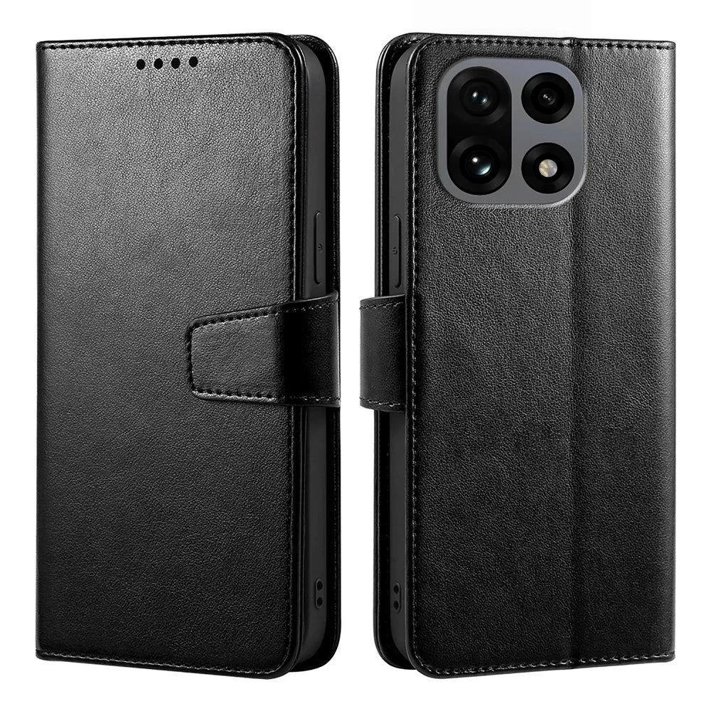 For OnePlus 15 5G Case Stand Card Holder Wallet Leather Phone Cover - Black - 1