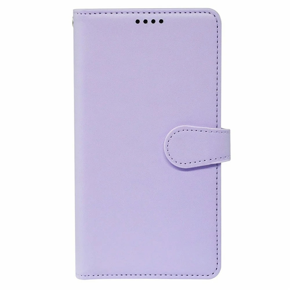 For OnePlus 15 5G Case with 9 Card Slots PU Leather Stand Phone Cover - Purple - 5