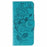 For OnePlus 15 5G Case Wallet Stand Imprinted Rose Butterfly PU Leather Phone Cover - Blue - 4