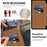 For Samsung Galaxy S25 Ultra Magnetic Case RFID Blocking Leather Wallet Cover with Rotating Ring Kickstand - Brown - 2