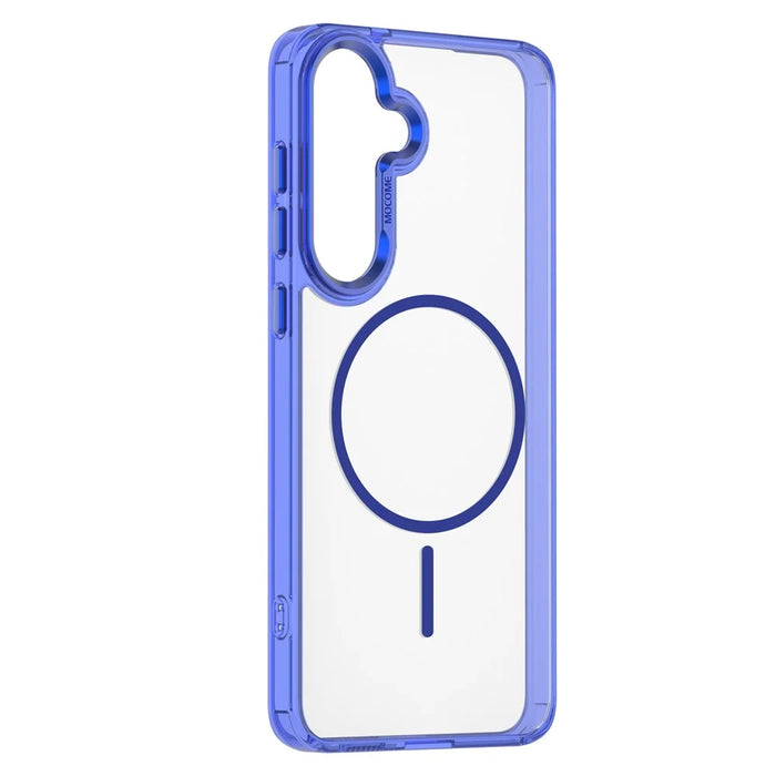 For Samsung Galaxy S25 FE Magnetic Casee TPU PC Clear Phone Cover - Sapphire - 2