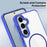 For Samsung Galaxy S25 FE Magnetic Casee TPU PC Clear Phone Cover - Sapphire - 6