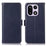 For OnePlus 15 5G Case RFID Blocking Genuine Cow Leather Wallet Phone Cover - Blue - 1