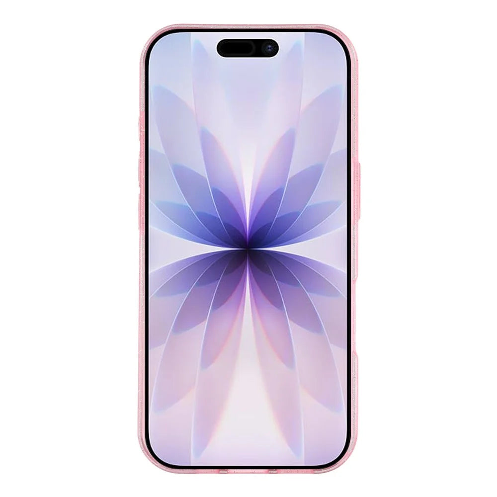For iPhone 17 Case Glitter Shockproof TPU Phone Back Cover - Pink - 2