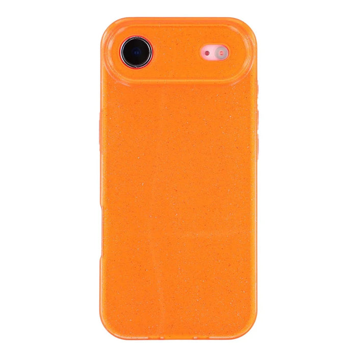 For iPhone Air Case Glitter Shockproof TPU Phone Back Cover - Orange - 3