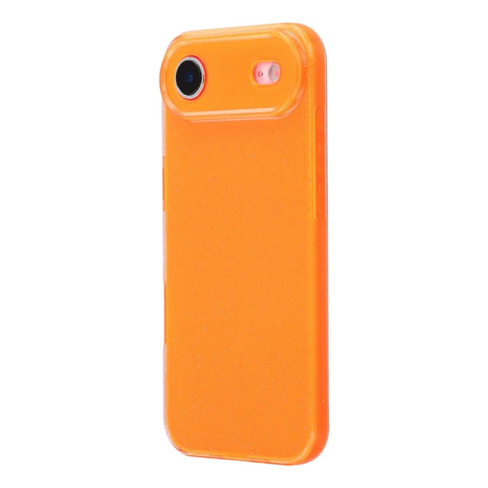 For iPhone Air Case Glitter Shockproof TPU Phone Back Cover - Orange - 4