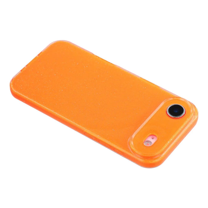 For iPhone Air Case Glitter Shockproof TPU Phone Back Cover - Orange - 5