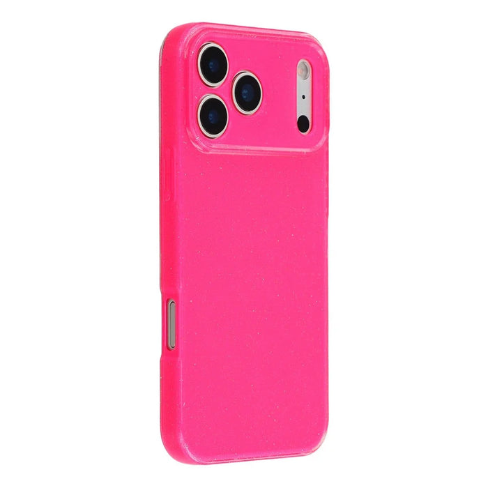 For iPhone 17 Pro Max Case Glitter Shockproof TPU Phone Back Cover - Rose - 1