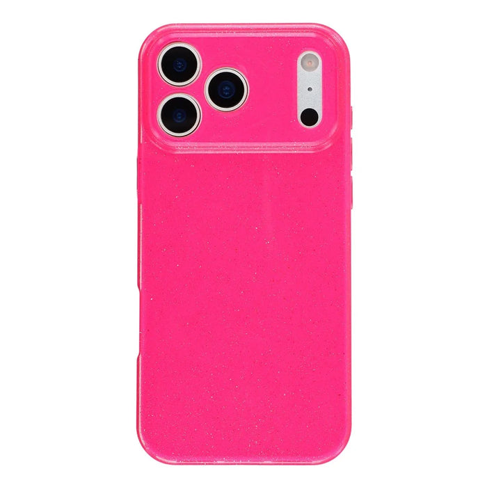 For iPhone 17 Pro Max Case Glitter Shockproof TPU Phone Back Cover - Rose - 3