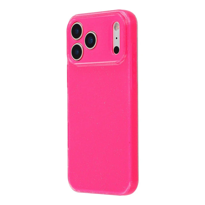 For iPhone 17 Pro Max Case Glitter Shockproof TPU Phone Back Cover - Rose - 4