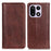 For OnePlus 15 5G Stand Case Split Leather Litchi Texture Wallet Phone Cover - Brown - 1