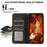 ABEEL For OnePlus 15 5G Case Color Splicing Leather Flip Phone Cover RFID Blocking - Black - 4