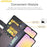 AMORUS For Samsung Galaxy S25 FE Stand Cases Calf Texture Genuine Split Leather Wallet Phone Cover - Black - 7