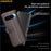 AMORUS For Google Pixel 9 / 9 Pro Stand Cases Calf Texture Genuine Split Leather Wallet Phone Cover - Brown - 4