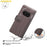 AMORUS For Nothing Phone (2a) Plus / (2a) Stand Cases Calf Texture Genuine Split Leather Wallet Phone Cover - Brown - 4