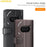 AMORUS For Nothing Phone (2a) Plus / (2a) Stand Cases Calf Texture Genuine Split Leather Wallet Phone Cover - Brown - 6