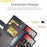 AMORUS For Nothing Phone (2a) Plus / (2a) Stand Cases Calf Texture Genuine Split Leather Wallet Phone Cover - Brown - 7