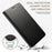 SUTENI Wallet Stand Phone Case for iPhone 14 Pro Max, Anti-scratch PU Leather Magnetic Closure Inner TPU Cover - Black - 5