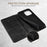 SUTENI Wallet Stand Phone Case for iPhone 14 Pro Max, Anti-scratch PU Leather Magnetic Closure Inner TPU Cover - Black - 6