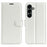 AMORUS For Samsung Galaxy S25 FE Wallet Case Litchi Texture Shockproof Leather Flip Stand Phone Cover - White - 1