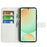AMORUS For Samsung Galaxy S25 FE Wallet Case Litchi Texture Shockproof Leather Flip Stand Phone Cover - White - 2