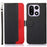 KHAZNEH For OnePlus 15 5G Case RFID Blocking Wallet Litchi Texture PU Leather Phone Cover with Strap - Black - 1