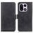 For OnePlus 15 5G Case Stand Cowhide Texture PU Leather Phone Cover - Black - 1