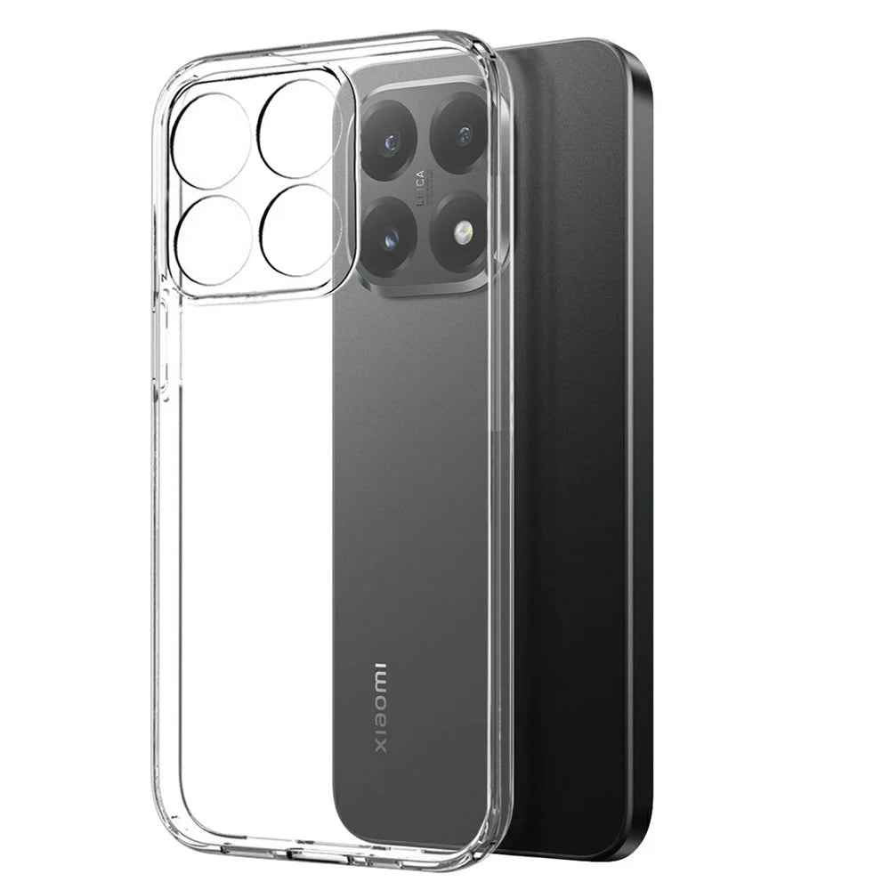NORTHJO For Xiaomi 15T Case Soft TPU Clear Phone Cover with Tempered Glass Screen Protector - 2