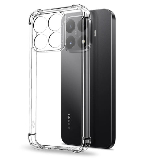 NORTHJO For Xiaomi 15T Pro Case Four Corner Shockproof TPU Clear Phone Cover with Tempered Glass Film - 2