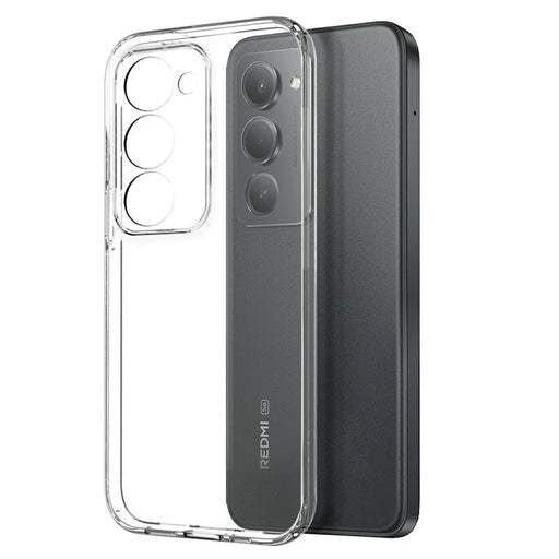NORTHJO For Xiaomi Redmi 15 4G (EU) (171mm) / 15 5G (EU) (171mm) Case Soft TPU Clear Phone Cover with Tempered Glass Screen Protector - 2