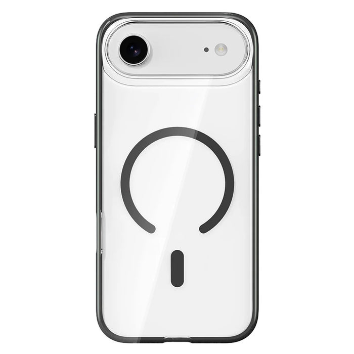 ROCK For iPhone Air Case Compatible with MagSafe PC + TPU Anti-Yellowing Clear Phone Cover - Black - 1