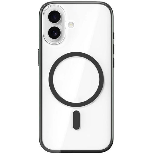 ROCK For iPhone 17 Case Compatible with MagSafe PC + TPU Anti-Yellowing Clear Phone Cover - Black - 1