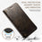 SUTENI For iPhone 14 Pro Max PU Leather Magnetic Auto Closing Stand Case Folio Flip Phone Wallet Cover - Dark Grey - 5