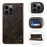 SUTENI For iPhone 14 Pro Max PU Leather Magnetic Auto Closing Stand Case Folio Flip Phone Wallet Cover - Dark Grey - 7