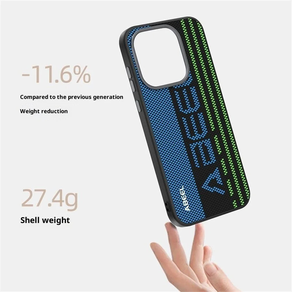 ABEEL For OnePlus 15 5G Magnetic Case Micro-Embossing 6D Printed PC TPU Aluminum Alloy Leather Phone Cover - Outstanding No. 1 - 3