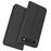 For iPhone Air Case PU Leather Phone Cover with Card Holder Stand - Black - 1