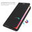 For iPhone Air Case PU Leather Phone Cover with Card Holder Stand - Black - 3