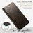 SUTENI For iPhone 14 Magnetic Auto Closing Phone Case PU Leather Stand Wallet Protective Cover - Dark Grey - 5