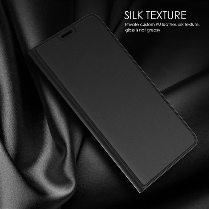 For iPhone 17 Pro Max Case PU Leather Phone Cover with Card Holder Stand - Black - 7